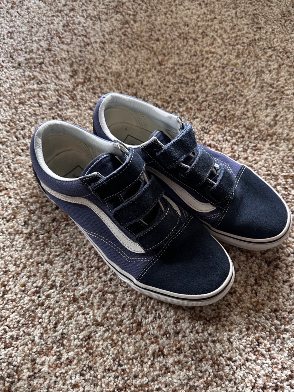 Blue Velcro vans size 7 - Picture 4 of 7